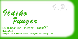 ildiko punger business card